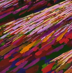 Luce della foresta dorata, Pittura, Acrilico su tela