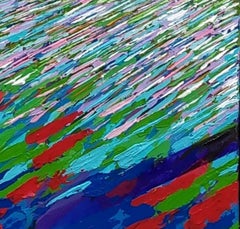 Vivere alla luce della foresta, Pittura, Acrilico su tela