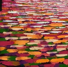 Oro a raggi di sole, Pittura, Acrilico su tela