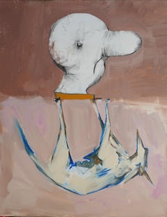 Un retrato de mi perfil fronterizo, Pintura, Acrílico sobre lienzo