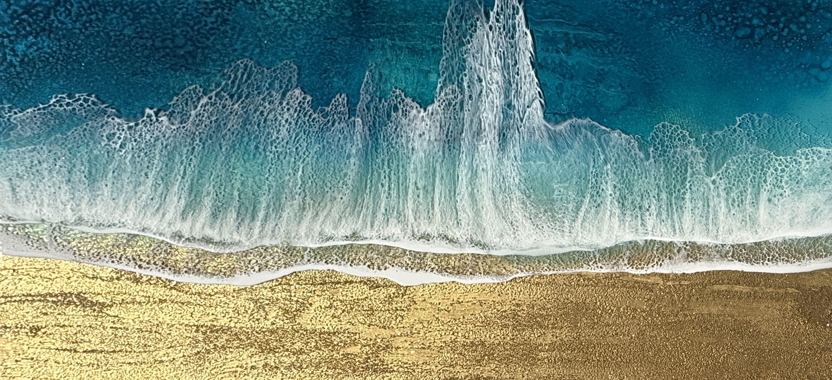 Shallow Waters, Deep Stillness, Painting, Acrylic on Wood Panel
