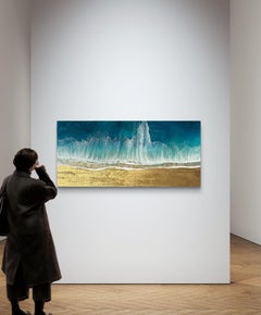 Shallow Waters, Deep Stillness, Painting, Acrylic on Wood Panel