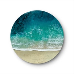 Round Ocean #106, Pittura, Acrilico su pannello di Wood