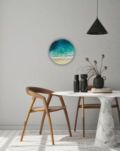 Round Ocean #106, Pittura, Acrilico su pannello di Wood