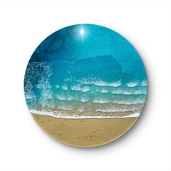 Round Ocean #108, Painting, Acrylic on Wood Panel
