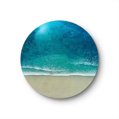Round Ocean #105, Pittura, Acrilico su pannello di Wood