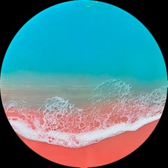 Round Ocean #52, Painting, Acrylic on Wood Panel