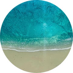Round Ocean #102, Painting, Acrylic on Wood Panel