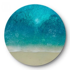 Round Ocean #101, Painting, Acrylic on Wood Panel
