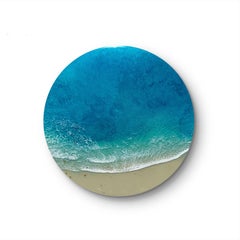 Round Ocean #95, Painting, Acrylic on Wood Panel