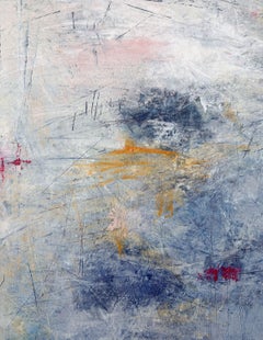 Washed Denim, Painting, Oil on Paper