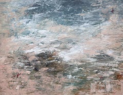 Watersound II, Gemälde, Öl auf Papier