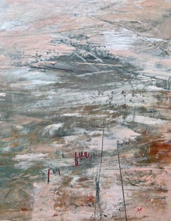 Watersound II, Gemälde, Öl auf Papier