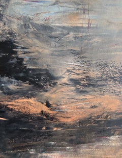 Eclipse I, Pintura, Óleo sobre papel