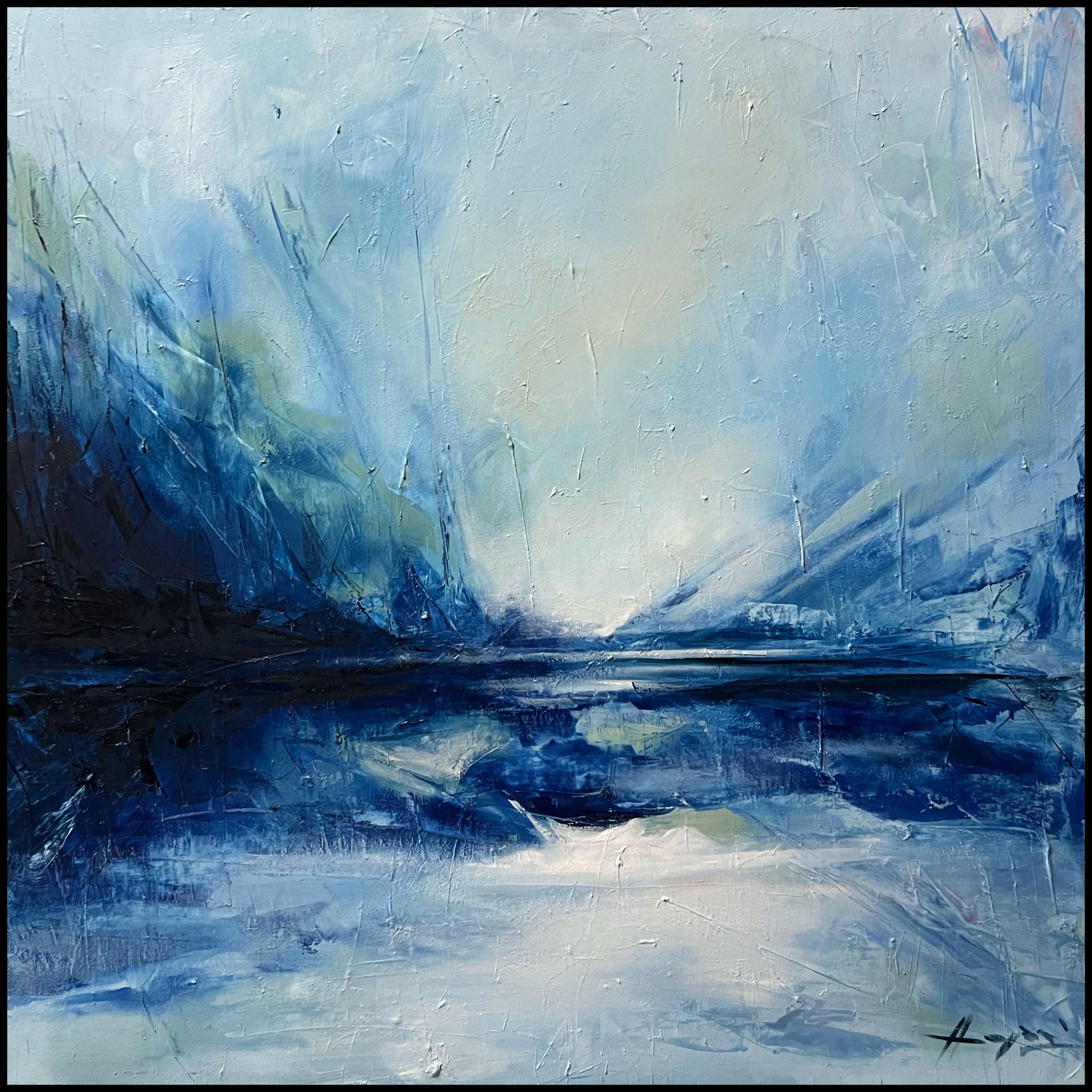 Ethereal Reflections, Painting, Oil on Canvas - Art by anamaria cepoi