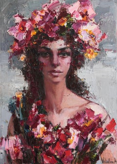 Flora portrait, Painting, Oil on Canvas