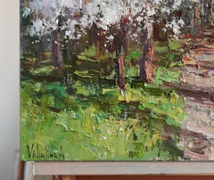 Foresta di primavera, Pittura, Olio su tela