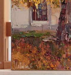 Autumn tree painting, Painting, Oil on Canvas