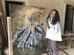 Anansi svelato, Pittura, Olio su tela