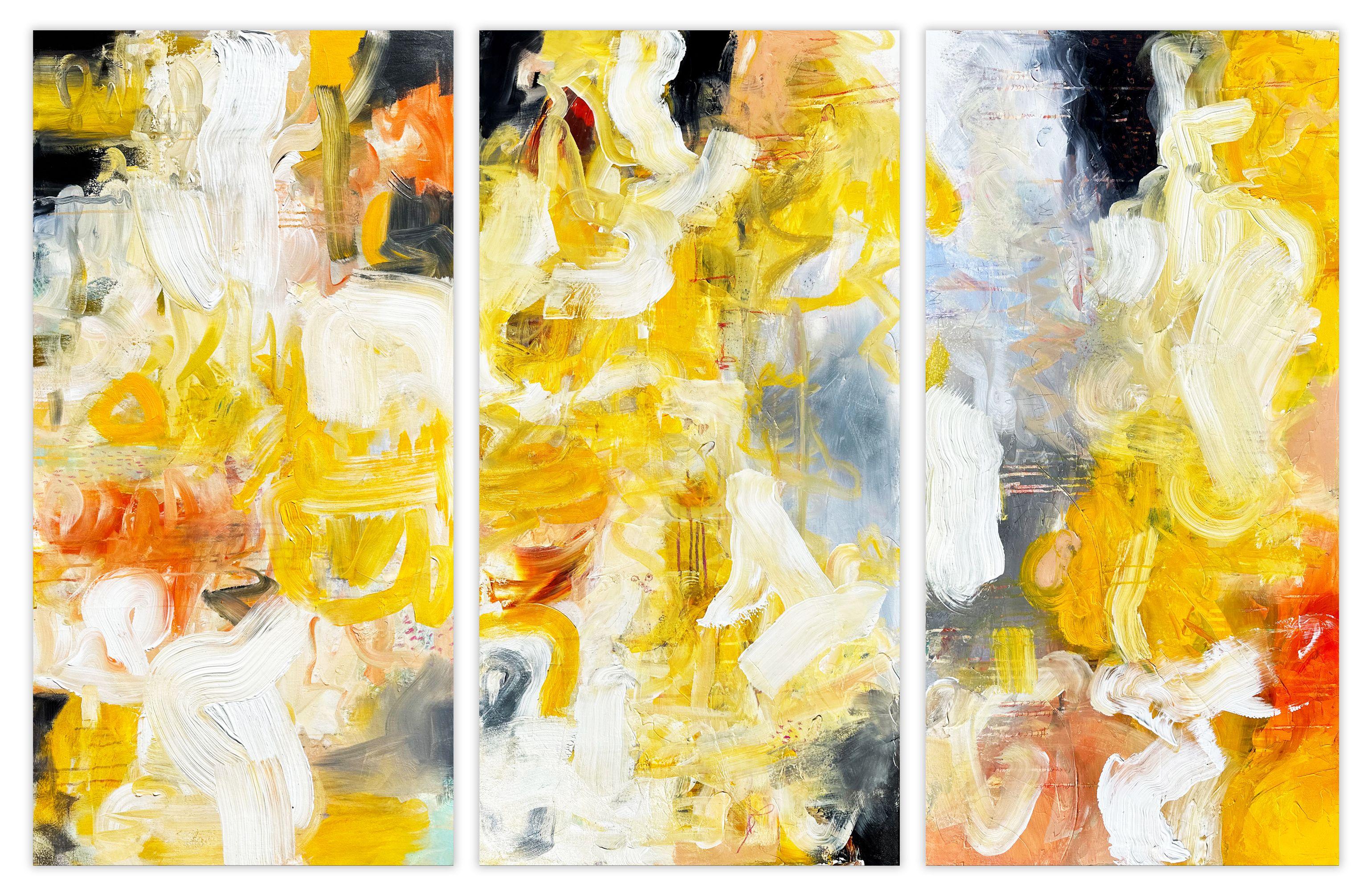 Pushed to the Edge, Painting, Acrylic on Canvas - Art by Andrada Anghel