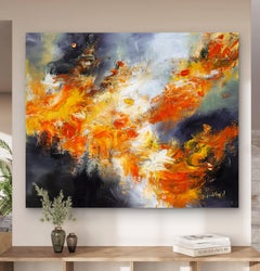 Echoes of Heat, Painting, Acrylic on Canvas