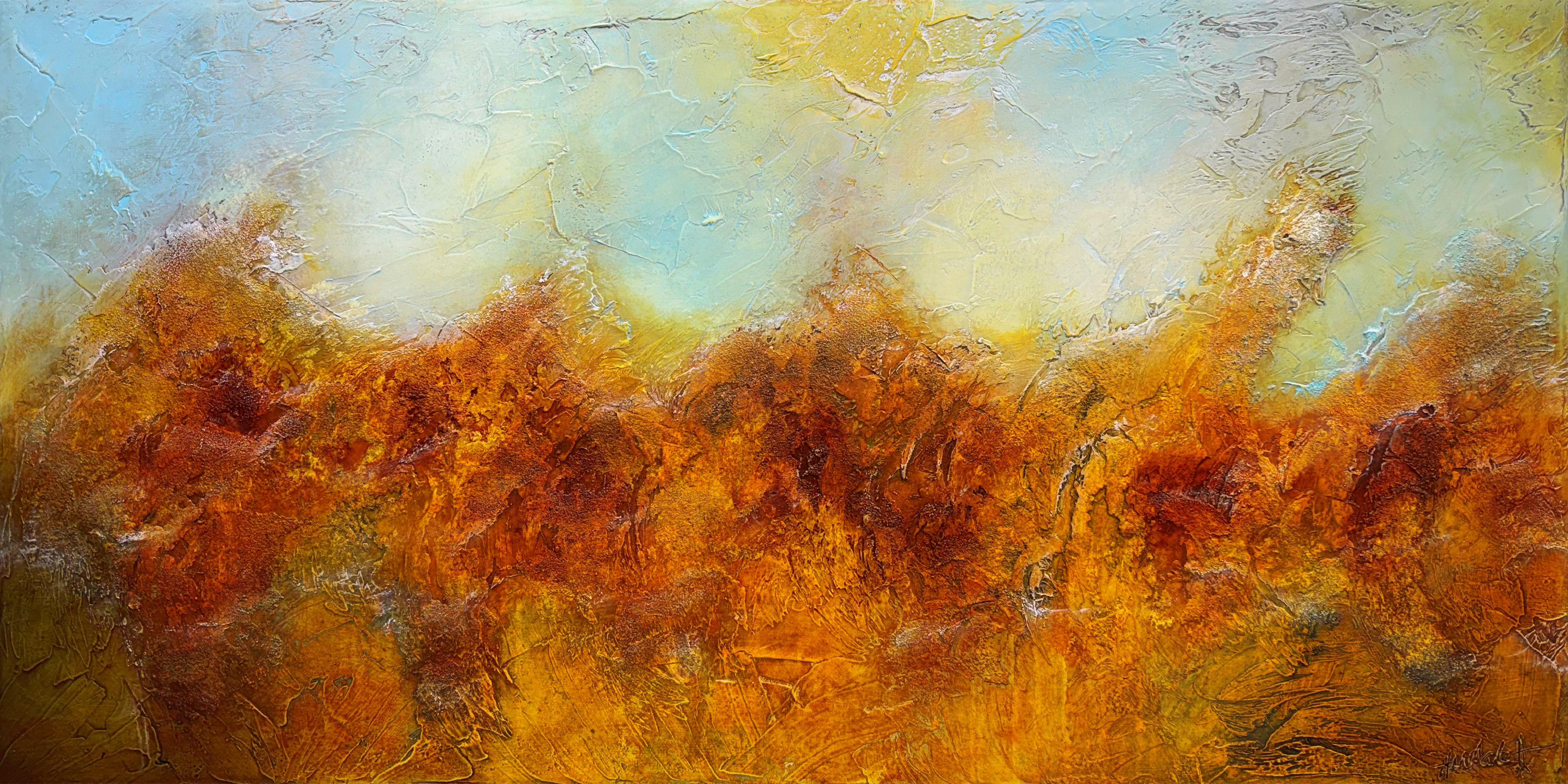 Season of mists and mellow, Painting, Acrylic on Canvas - Art by Andrada Anghel