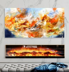 Ashes of light, Painting, Acrylic on Canvas