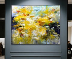 Riff mit wandernden Seesternen, Gemälde, Acryl auf Leinwand