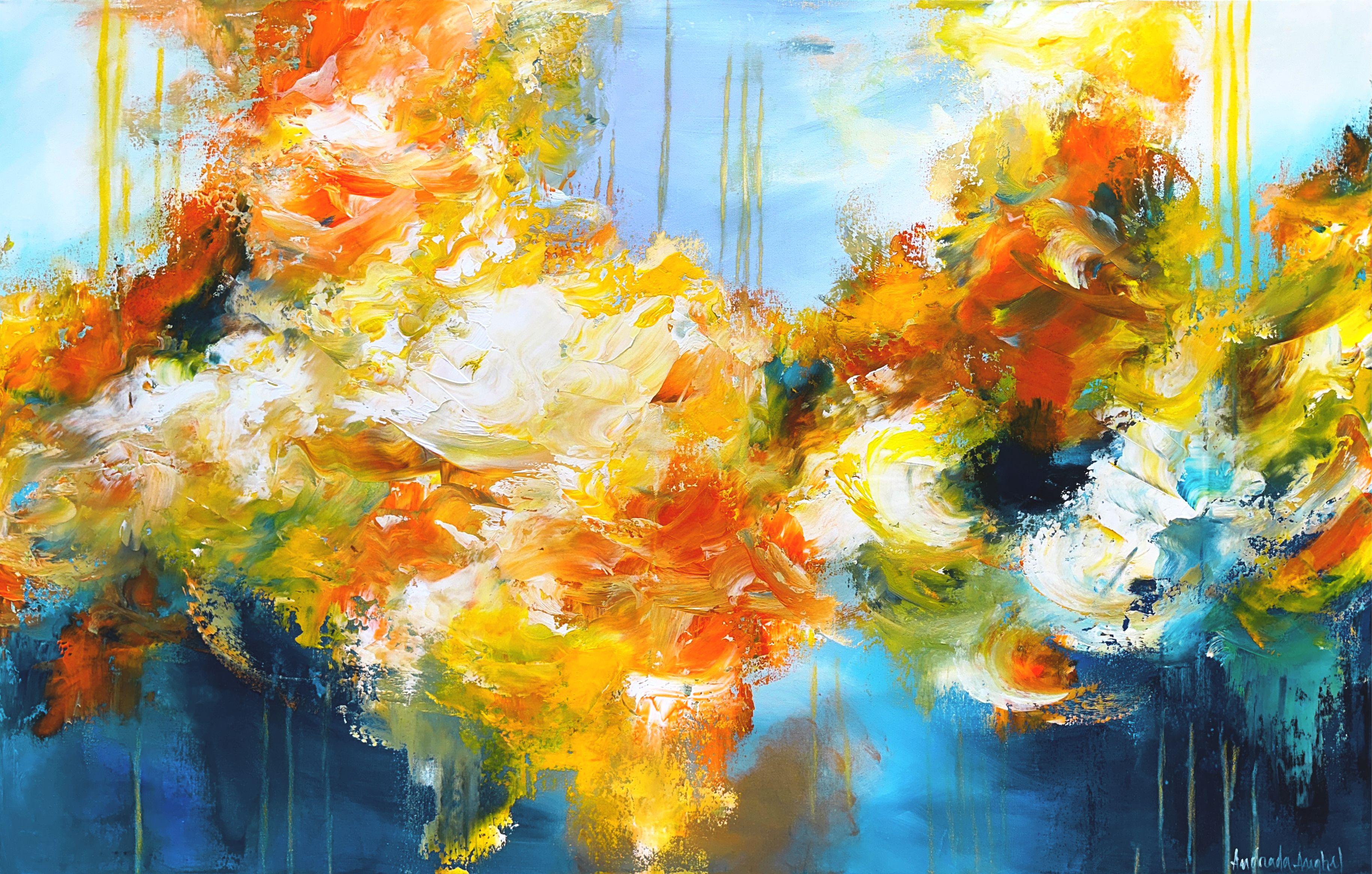 Llamarada del alba, Pintura, Acrílico sobre lienzo