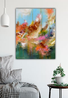 Wildfire Dreams, Painting, Acrylic on Canvas