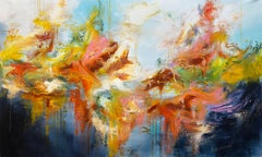 Wut und Blüte, Malerei, Acryl auf Leinwand