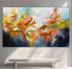 Wut und Blüte, Malerei, Acryl auf Leinwand