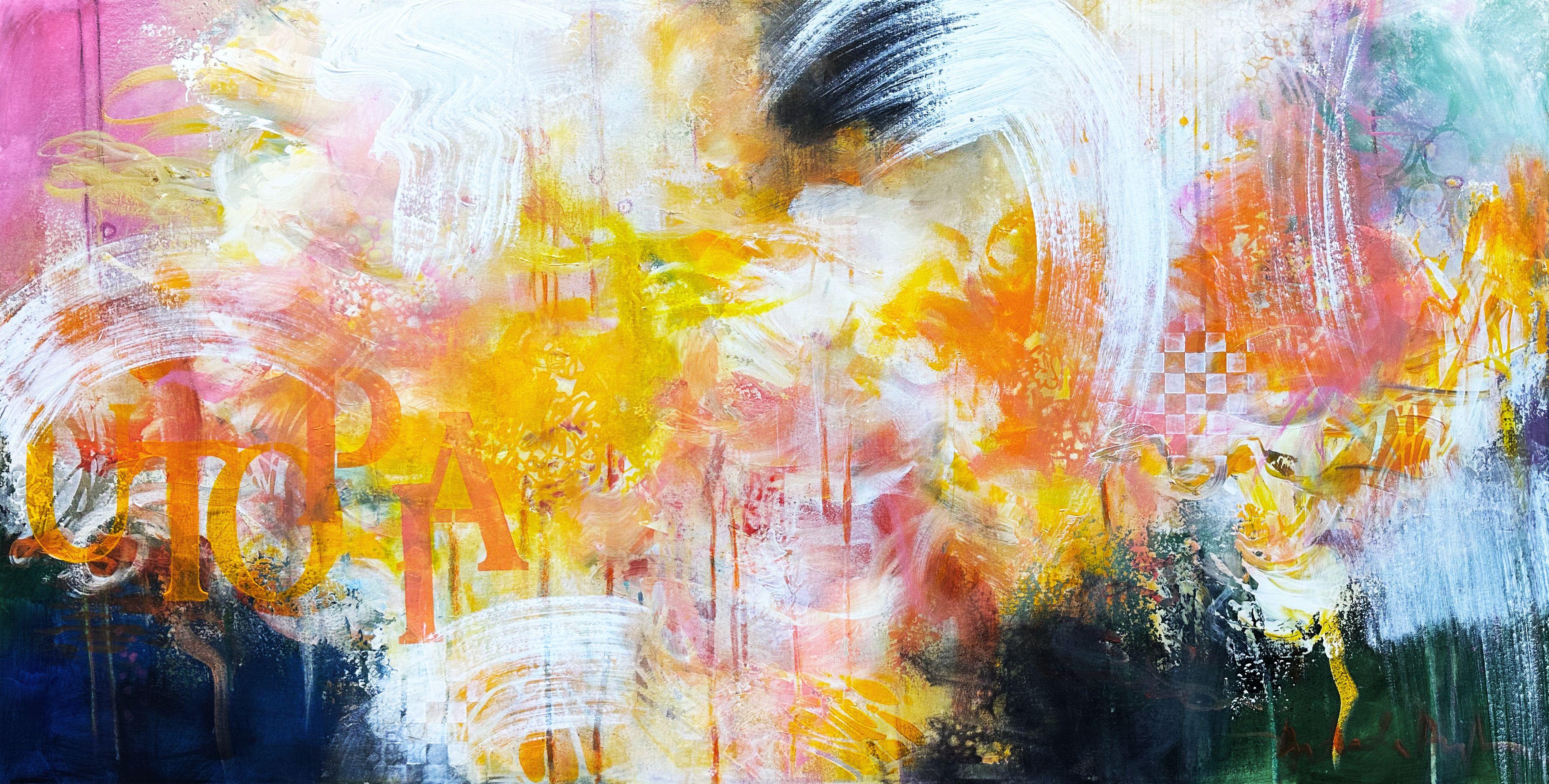 Reflejos de primavera, Pintura, Acrílico sobre lienzo