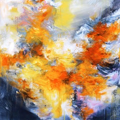 Abstract Serenade of Shadows, Painting, Acrylic on Canvas