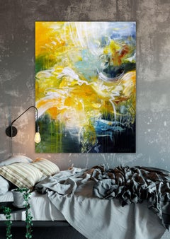Gebrochene Spiegelungen, Malerei, Acryl auf Leinwand