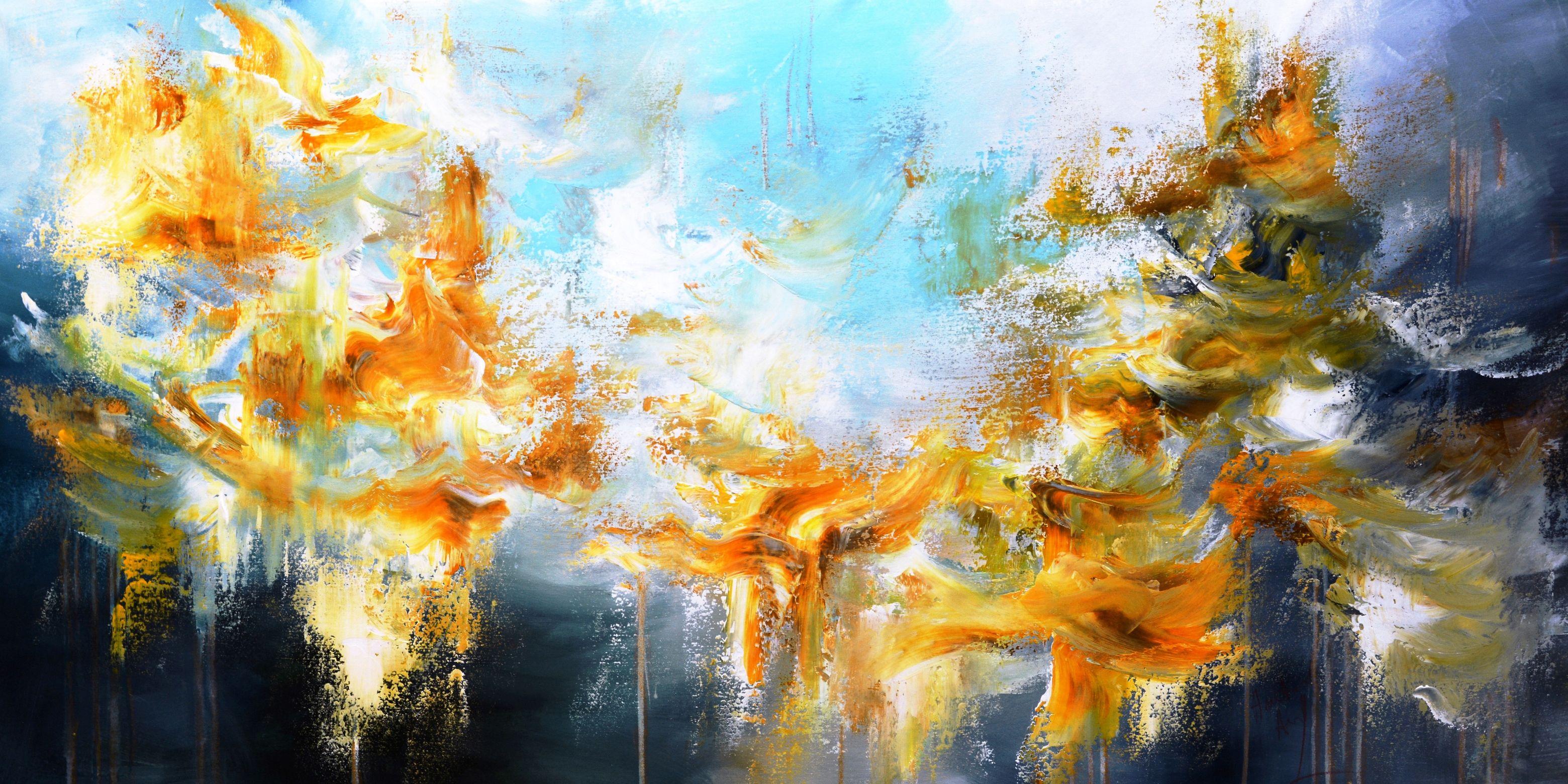 Whispers of the Horizon, Painting, Acrylic on Canvas
