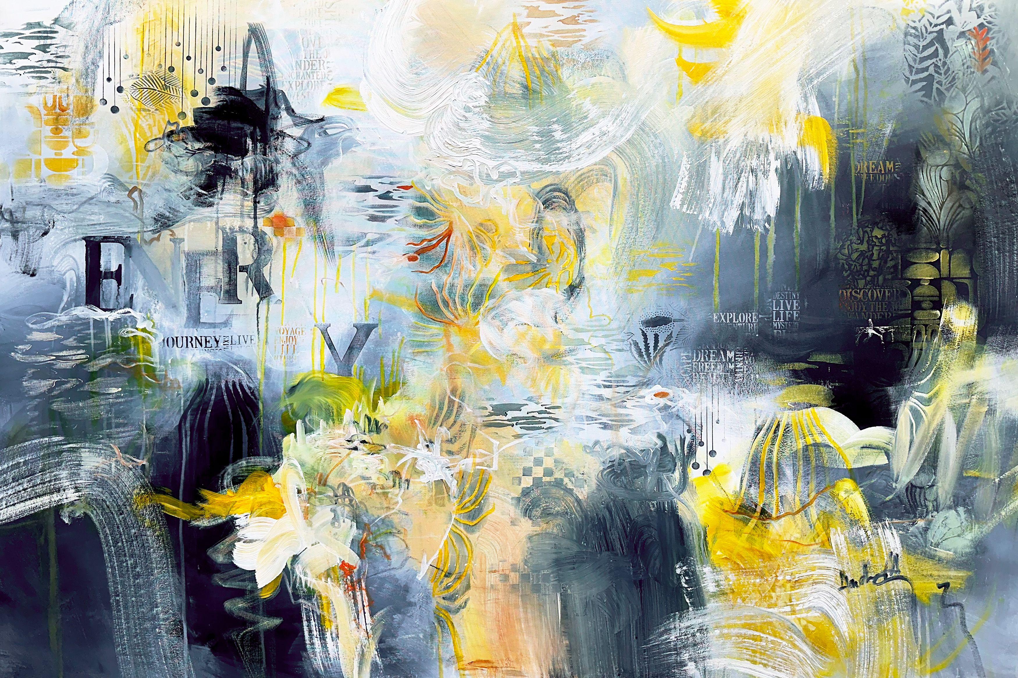 The jungle of words, Painting, Acrylic on Canvas