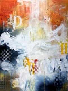 Déclarations symboliques, peinture, acrylique sur toile