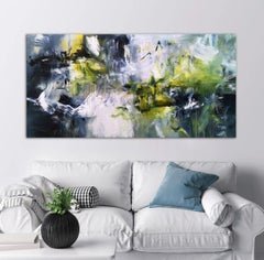 Cascade I, peinture, acrylique sur toile