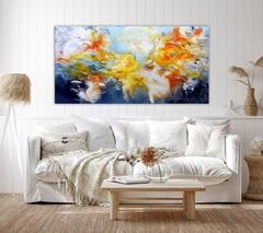 Wirbelnde Harmonie, Malerei, Acryl auf Leinwand
