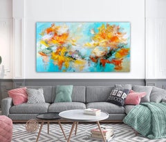 Une danse enjouée, peinture, acrylique sur toile