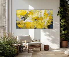 Sunlit dreamscape, Painting, Acrylic on Canvas