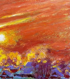 Il calore del sole invernale, Pittura, Olio su tela