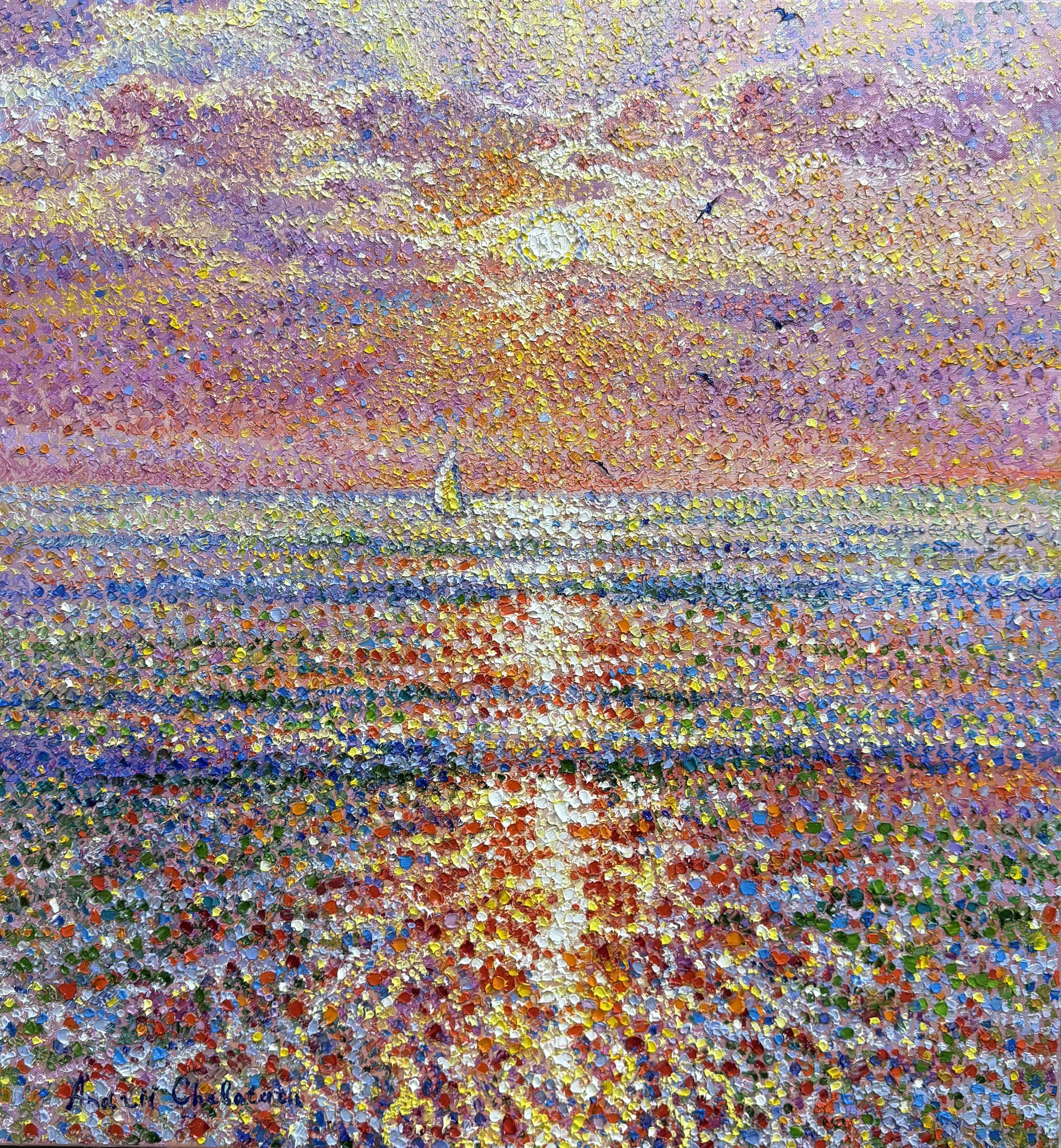 Breath of freedom, Painting, Oil on Canvas - Art by Andrii  Chebotaru