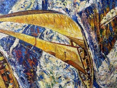 Les voiles de la liberté, peinture, huile sur toile