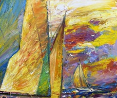 Sails of freedom, Painting, Oil on Canvas
