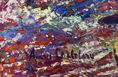 Murmure de la lumière d'automne, Peinture, Huile sur toile
