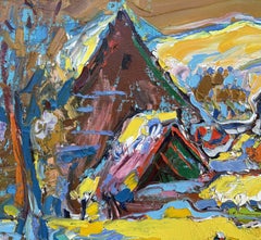 Winter Zakarpattia, Painting, Oil on Canvas