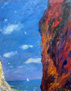 Turquoise dream of Sardinia, Painting, Oil on Canvas