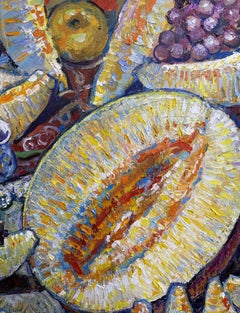 Golden palette of summer, Painting, Oil on Canvas